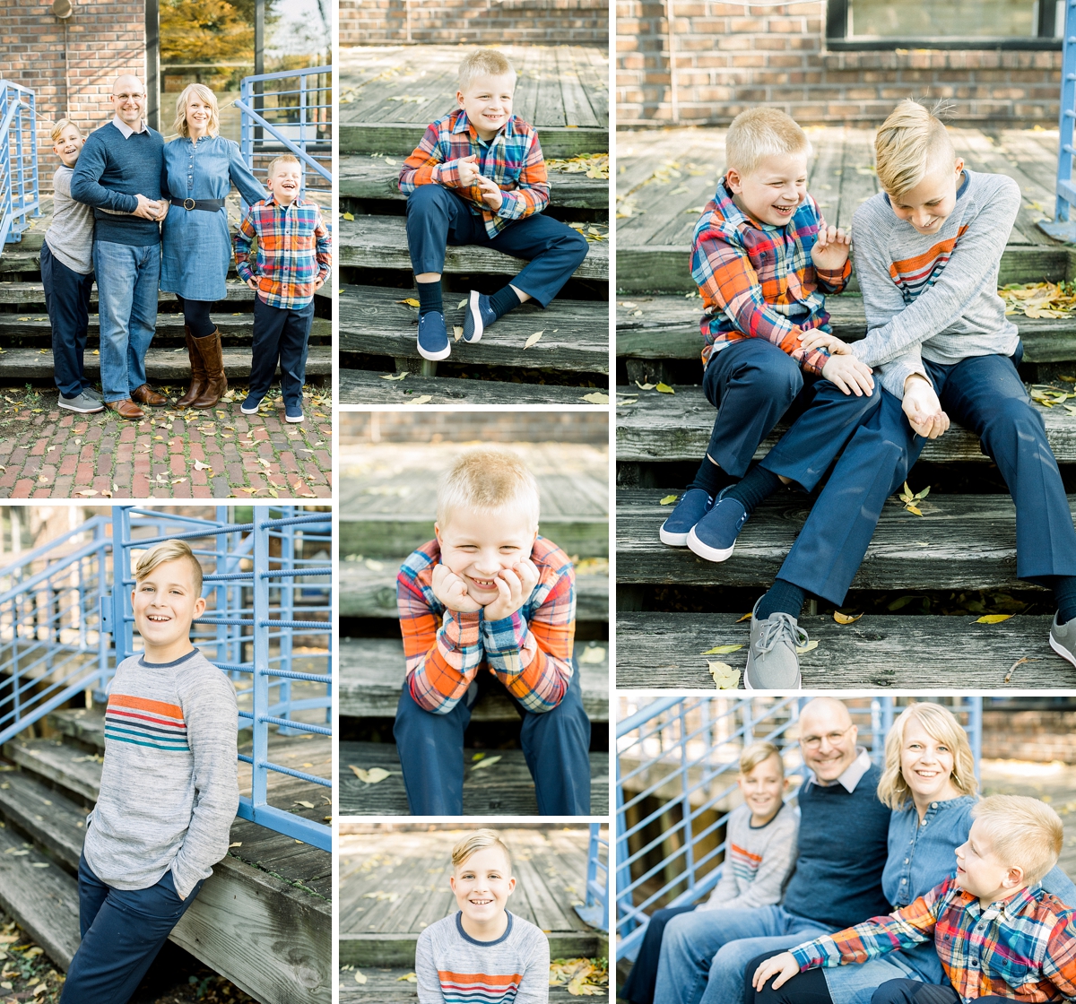 Minneapolis Family Photos in St. Anthony Main. Happy Family smiling in lifestyle photography in Minneapolis.