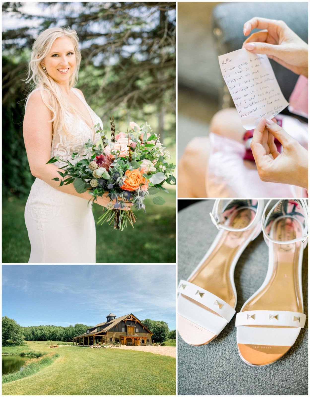 The Barn at Stoney Hills Wedding Venue and bridal details