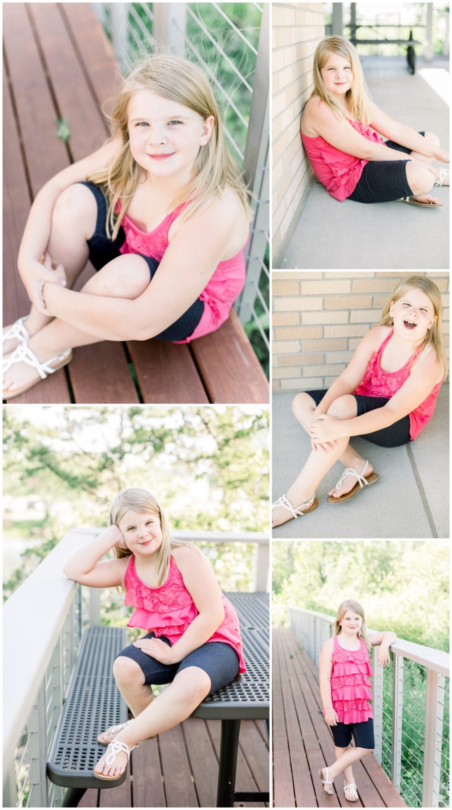 Chaska Photographer showing images of girl during Summer Session