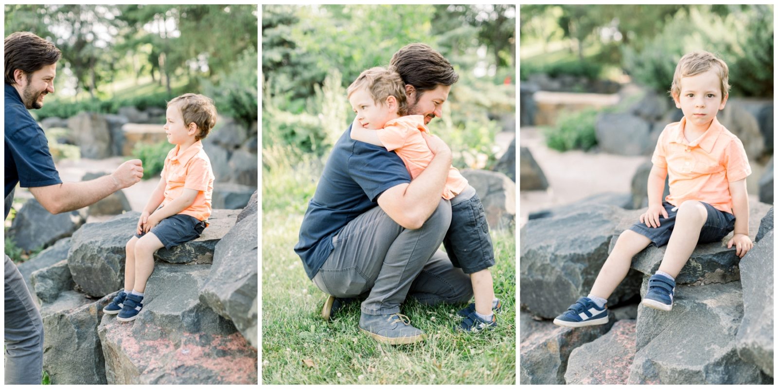 St Paul Family Session images showing dad and son. 