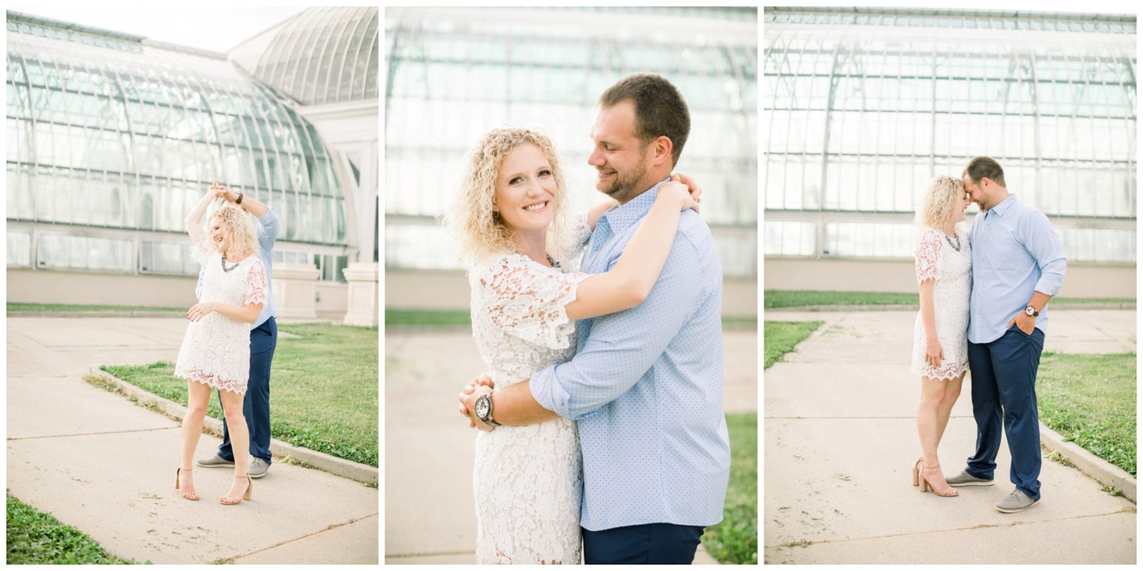 Couple having fun, Light and airy St Paul Engagement Session