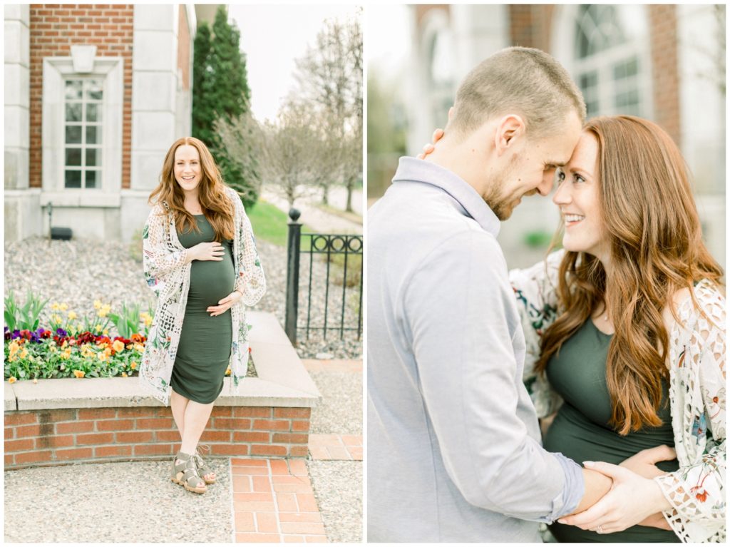 Golden Hour Maternity Session in downtown Wayzata