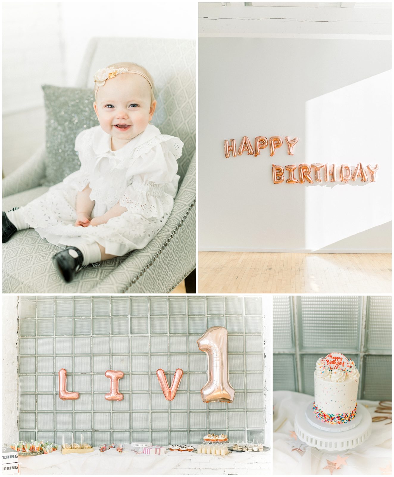 My daughter's light and airy birthday party
