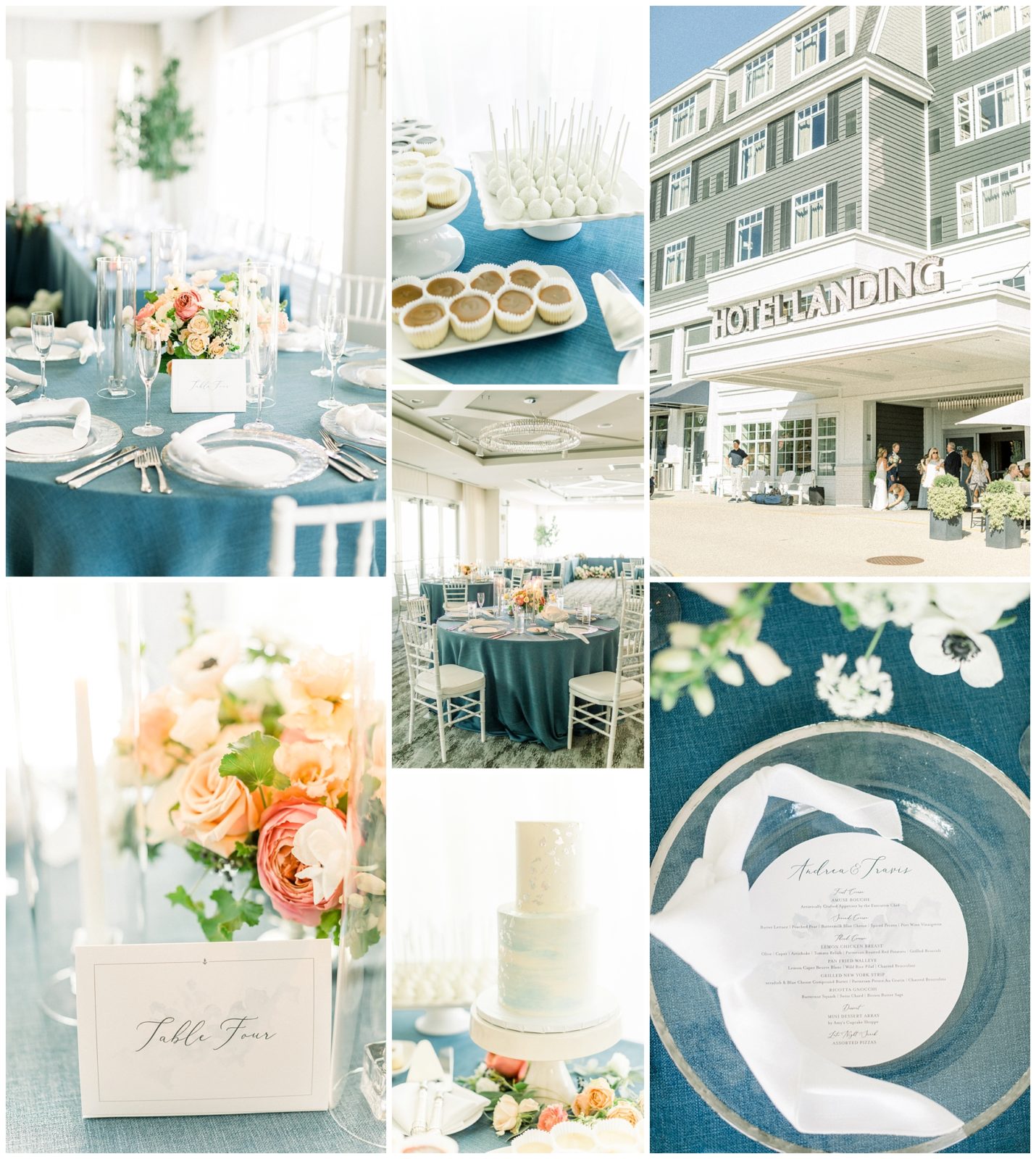 Wedding Details in Shades of Blue