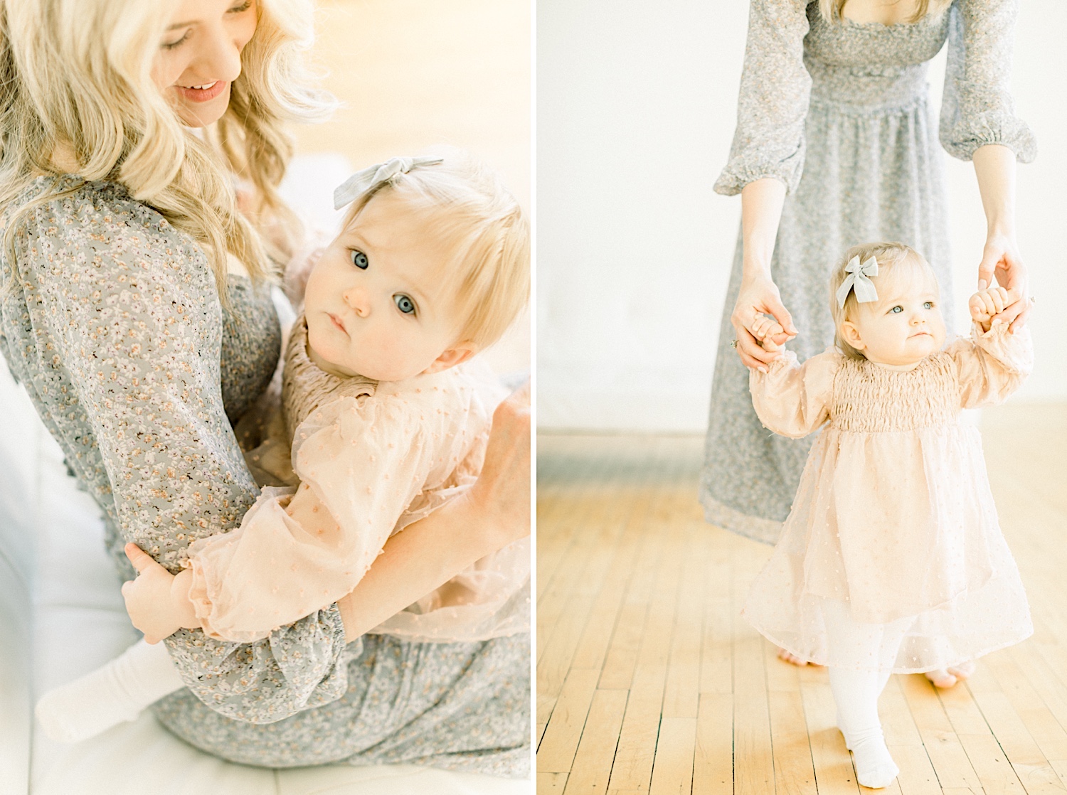 Studio Light and Airy Family Session